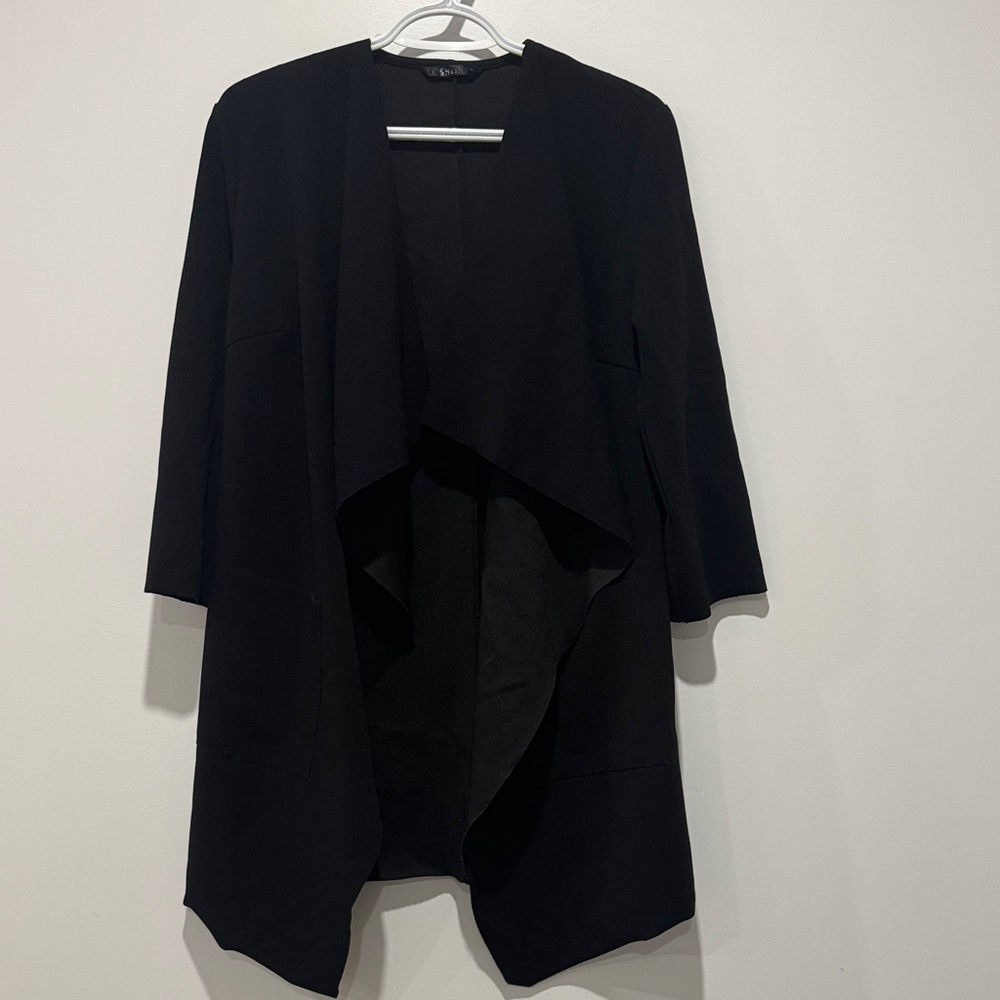 SHEIN Black Cape Jacket